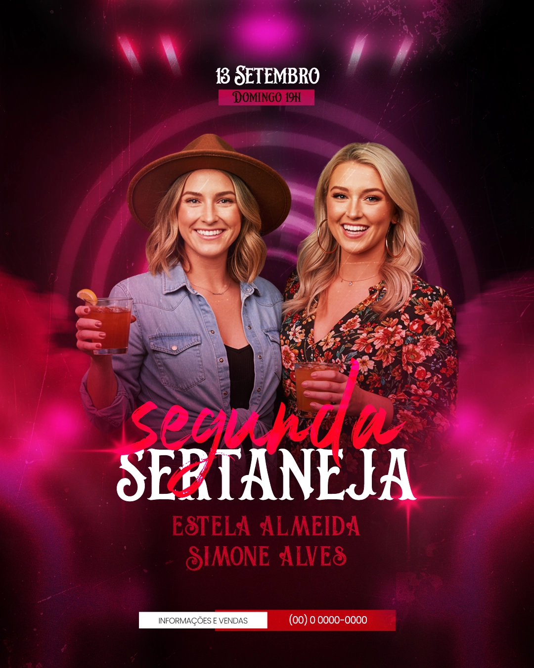 FLYER EVENTO SEGUNDA SERTANEJA